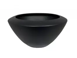 HS Potterie Kos bloempot keramiek 55x22cm zwart kopen?