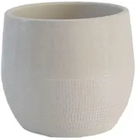 HS Potterie Lugo bloempot keramiek 14x13cm ivoor kopen?