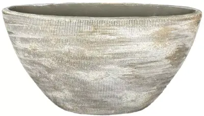 HS Potterie Miami bloempot keramiek 35x16x19cm grijs