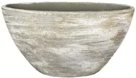 HS Potterie Miami bloempot keramiek 35x16x19cm grijs kopen?