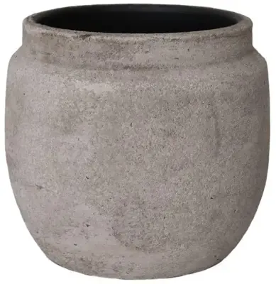 HS Potterie Murcia bloempot keramiek 20x18cm grijs