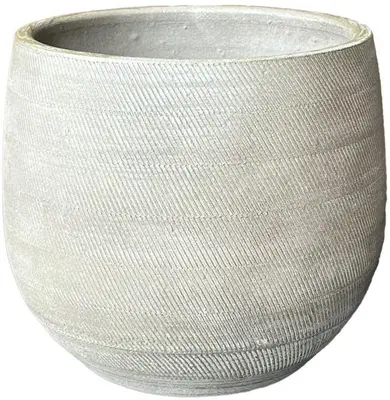 HS Potterie Nagano bloempot keramiek 28x26cm ivoor