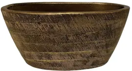 HS Potterie Nagano bloempot keramiek 29x15x14cm goud kopen?