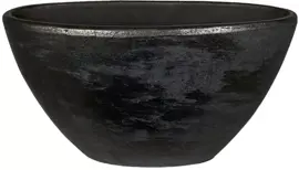 HS Potterie Palermo bloempot keramiek 52x22x26cm zwart kopen?