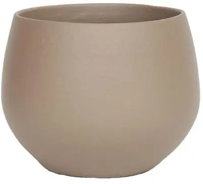 HS Potterie Petra bloempot keramiek 23x20cm bruin