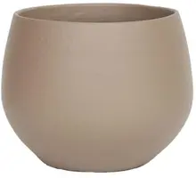 HS Potterie Petra bloempot keramiek 23x20cm bruin - afbeelding 1