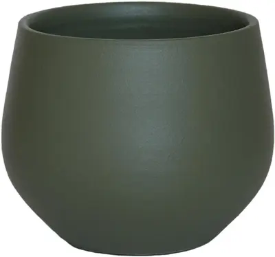 HS Potterie Petra bloempot keramiek 27x24cm groen