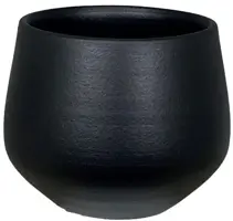 HS Potterie Petra bloempot keramiek 39x35cm zwart kopen?