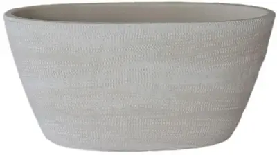 HS Potterie Schaal Tokio ovaal 29x15x14cm creme