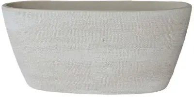 HS Potterie Schaal Tokio ovaal 33x16x26cm creme
