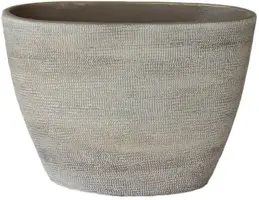 HS Potterie Schaal Tokio ovaal 33x16x26cm taupe
