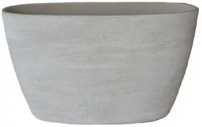 HS Potterie Schaal Tokio ovaal 43x15x19cm creme
