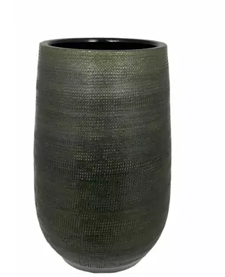 HS Potterie Tokio bloempot keramiek 28x60cm groen