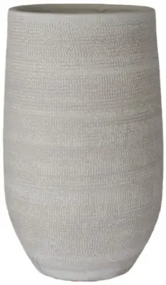 HS Potterie Vaas  keramiek 25x50cm creme