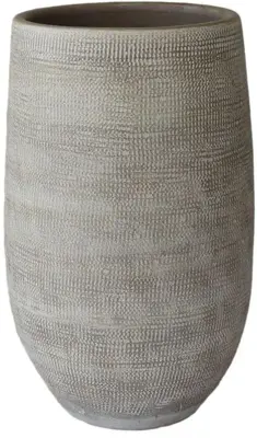 HS Potterie Vaas  keramiek 28x60cm taupe