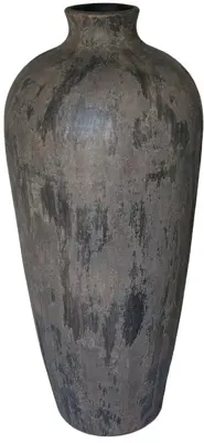 HS Potterie Vaas  keramiek 34x80cm bruin