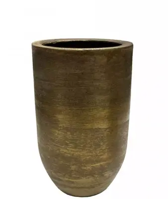 HS Potterie vaas keramiek alaska 28x60cm goud