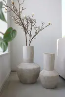 HS Potterie vaas keramiek avion 25x30cm zand, beige - afbeelding 3