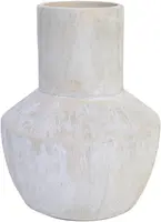 HS Potterie vaas keramiek avion 25x30cm zand, beige - afbeelding 1