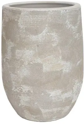 HS Potterie vaas keramiek ena 23x30cm beige - afbeelding 1