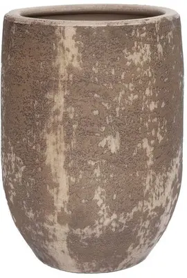 HS Potterie vaas keramiek ena 23x30cm bruin - afbeelding 1