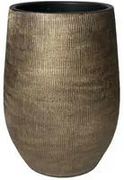HS Potterie vaas keramiek miami 29x50cm goud - afbeelding 1