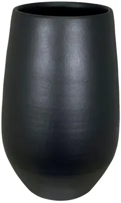 HS Potterie vaas keramiek petra 38x90cm zwart