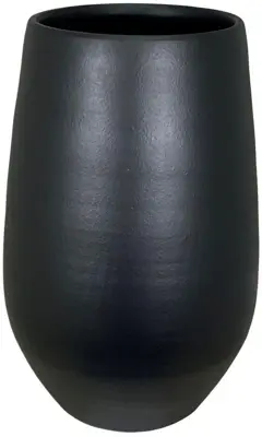 HS Potterie Vaas Petra keramiek 27x45cm zwart
