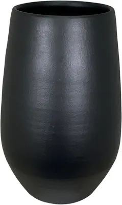 HS Potterie vaas Petra keramiek d23h70cm zwart