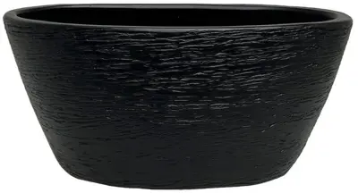 HS schaal ovaal Osaka 29x15x14cm zwart