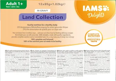 Iams Delights Adult Land Collection in saus multipack 12 x 85g - afbeelding 2
