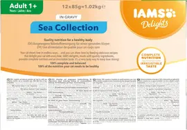 Iams Delights Adult Sea Collection in saus multipack 12 x 85g - afbeelding 2