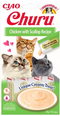 Inaba Churu puree kip & jakobsschelp 60g