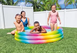 Intex Rainbow Ombre Opblaaszwembad - Ø147 x 33 cm - afbeelding 2