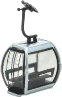 Jägerndorfer gondel Omega V voor 10 pers. zilver 1:87