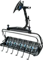 Jägerndorfer zetel 6 pers. zwart/blauw Ischgl 1:32