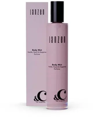 JANZEN x &C body mist vanilla, peach & happiness 50 ml