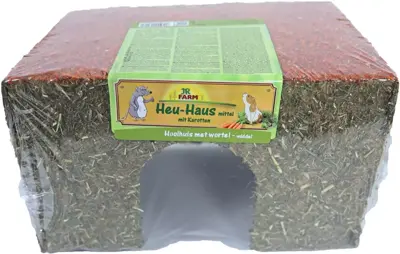 JR Farm knaagdier hooihuis met wortel 350g - M - afbeelding 2