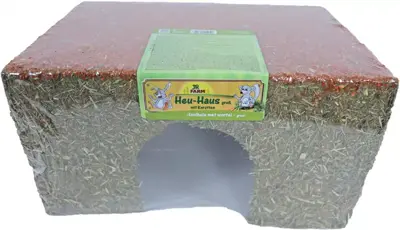 JR Farm knaagdier hooihuis met wortel 650g - L - afbeelding 2