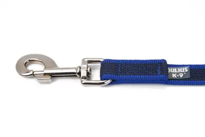 Julius K9 hondenriem antisliplijn+handvat nylon 120x2cm blauw - afbeelding 2