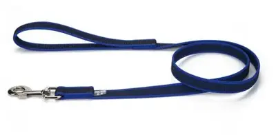 Julius K9 hondenriem antisliplijn+handvat nylon 120x2cm blauw