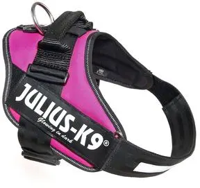 Julius K9 hondentuig IDC nylon Maat 1 63-85cm max 23-30kg roze