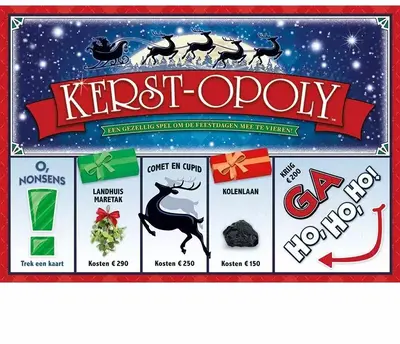 Jumbo bordspel kerst-opoly - afbeelding 1