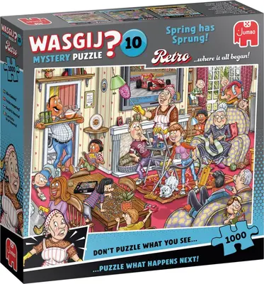 Jumbo puzzel 1000 stukjes) – wasgij retro mystery 10 – de voorjaars-schoonmaak!  - afbeelding 1