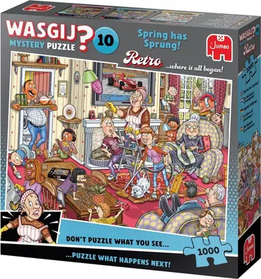 Jumbo puzzel 1000st – wasgij retro mystery 10 – de voorjaars-schoonmaak!  - afbeelding 2
