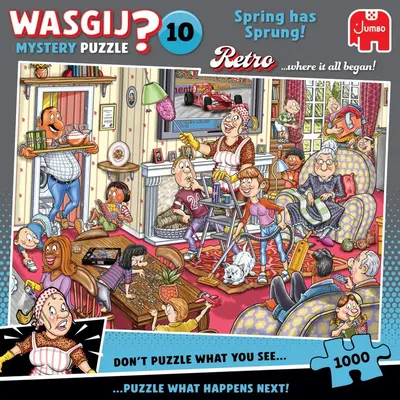 Jumbo puzzel 1000st – wasgij retro mystery 10 – de voorjaars-schoonmaak!  - afbeelding 3