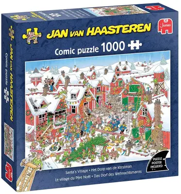 Jumbo puzzel jan van haasteren het dorp van de kerstman 1000st