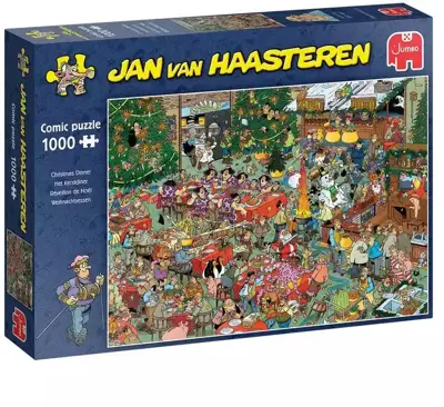 Jumbo puzzel jan van haasteren het kerstdiner 1000st