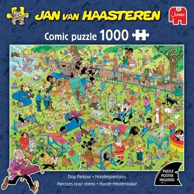 Jumbo puzzel jan van haasteren hondenparcours 1000st