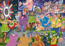 Jumbo puzzel wasgij 30 mystery bullseye 1000st  - afbeelding 2